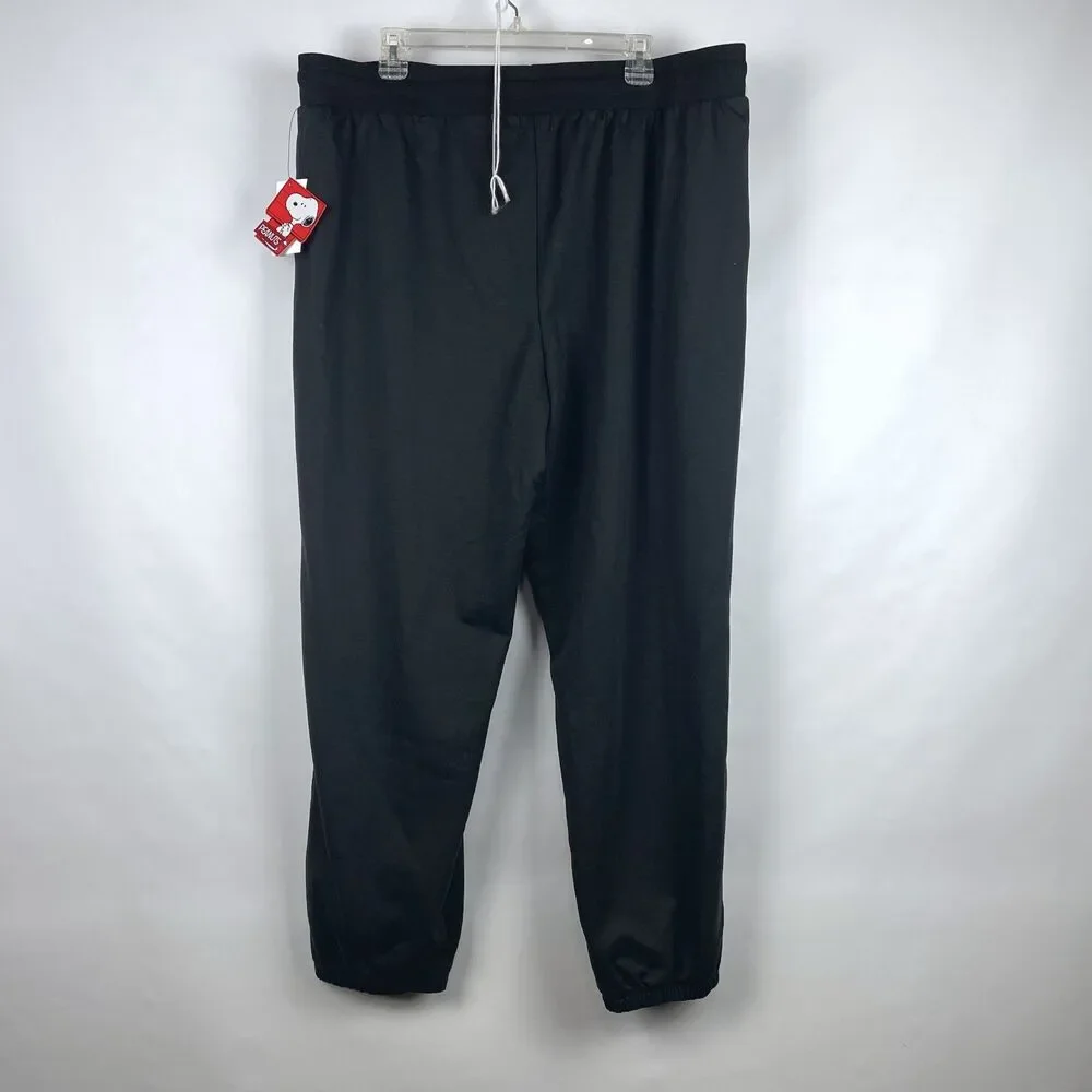 NWT Peanuts Snoopy Woodstock Black Lounge Pajama Jogger Pants Women Plus Size 1X